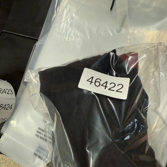 Maybell Blouse Women XL Black 1/2 Button Short Sleeve Round Neck Casual Solid - Picture 6 of 6